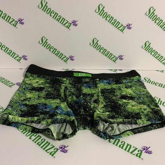 Black By Rue21 Boxer Brief Underwear LIT Animal Print Tagless Green Mens XL - Picture 1 of 8